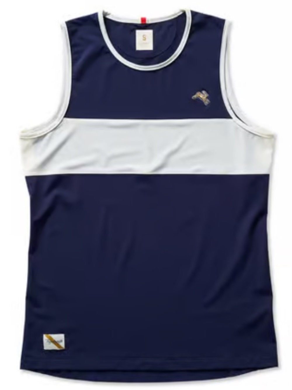 Tracksmith Navy and Light Gray Men's Strata Tank 🐇